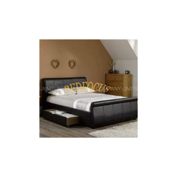 Luxury Storage PU Leather Bed Bed-P-108