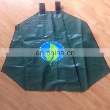 tree watering bag, 15 Gallon capacity heavy duty pvc watering bag with carring straps and zipper