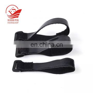hot sale magic tape cable tie colorful hook and loop battery ties with logo print