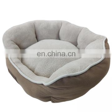 Comfortable pet bed short plush round modern pet bed bottom waterproof