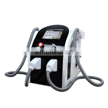 Painless fast permanent ipl laser hair removal machine with two handles