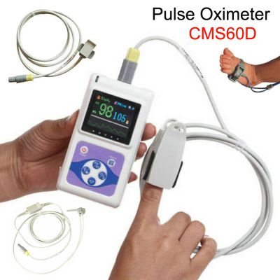 hot sale CE CONTEC CMS60D+3 SPO2 Probes adult child infant Handheld 24 hours Fingertip pulse oximeter SPO2 monitor Pulse Rate Free Software