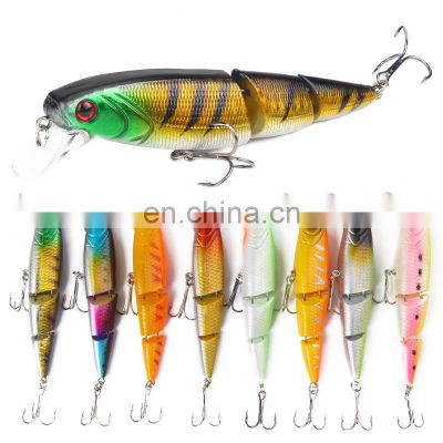 Amazon 3-section 11.5cm 15g multi jointed plastic hard fishing lure for freshwater saltwater fishing