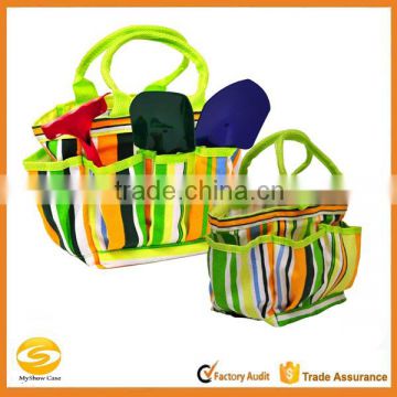 high quality custom printed canvas garden tool tote bag,nice green canvas bucket garden tool bag,Fashion custom tote bags