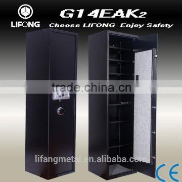 Electronic gun safe box,office and home gun cabinet with removable shelf