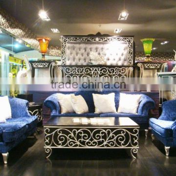 Different colors velvet fabric sofa set for your choice A10095