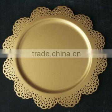 Cheap Wedding Plate, Brass Charger Plate, Charger Plates