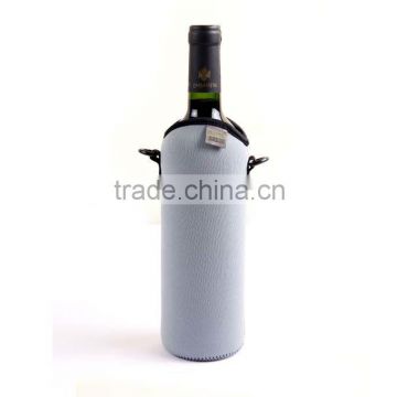 Custom fashionable neoprene bottle holder/cover with straps
