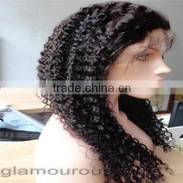 Unproceesed brazilian human hair full lace wig,Full cuticle human hair wigs