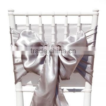 colorful satin chair sash. chair tie, chair bow ,wedding decoration