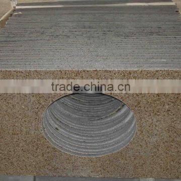 china yellow granite kitchen countertop, polished