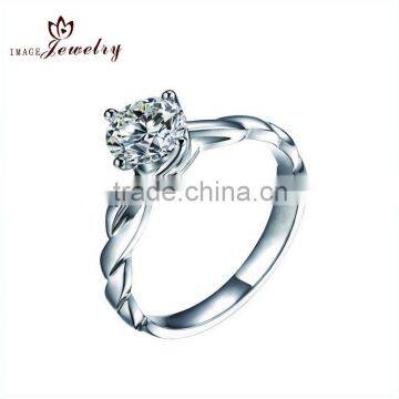 Low price 925 Sterling Silver Wedding Ring Of White