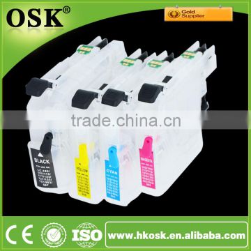 LC233 LC235 LC237 short printer ink cartridge for Brother MFC-J4120 refill cartridge with reset chip