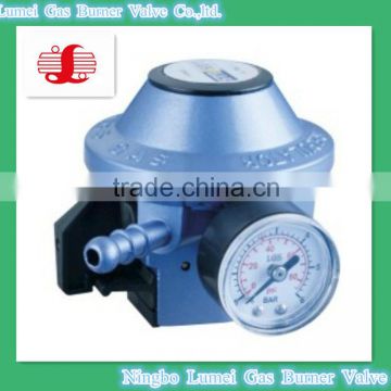LPG low pressure regulator with gauge meter & ISO 9001-2008