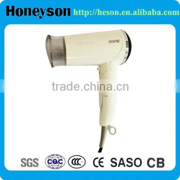 F3 HOTEL 1200W white foldable hairdryer