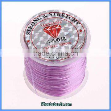 Wholesale 0.5mm Lavender Crystal Jewelry Elastic Cords CST-01F