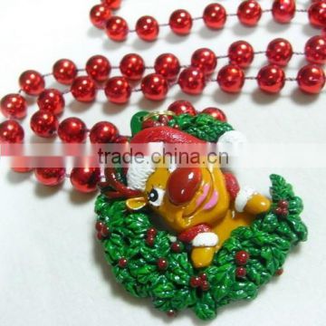 Hot Sale Christmas Beads Plastic Beads Christmas Necklace