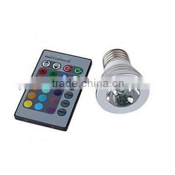 E27 3W 150LM RGB Light LED Spot Bulb (110-240V)
