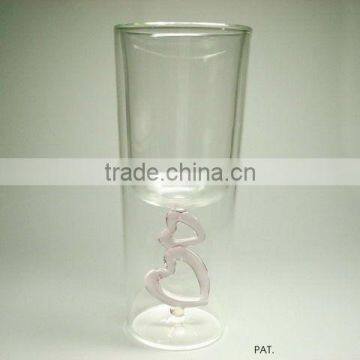 240 ml twin heart double wall cup