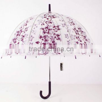 new item 2015 New Transparent PVC Umbrella birdcage Umbrella ailbaba honsen