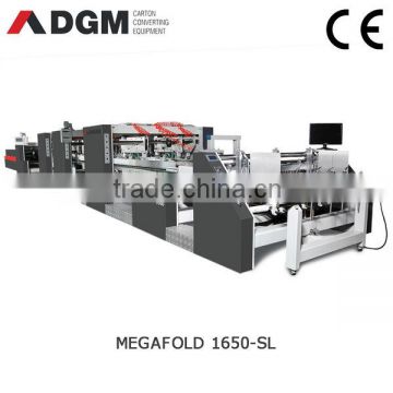 MEGAFOLD 1650SL high speed 4 6 corner carton automatic folder gluer machine