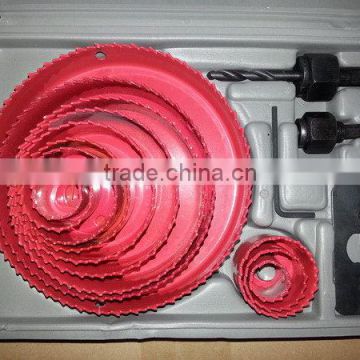 Design best selling 16pc high carbon steel hole saw kits