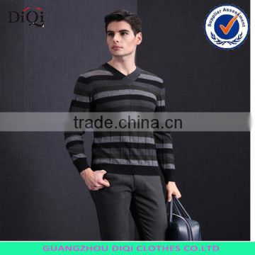 high quality strip knitting sweater for men