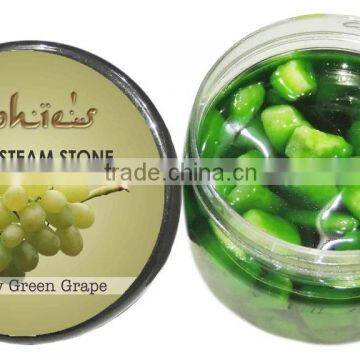 SHISHA_ STEAM_ STONES_ 100 GRAMS SOPHIES GLOSSY GREEN GRAPE FLAVOUR