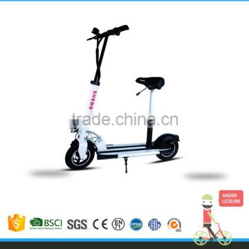 new products 2016 Foldable Mini Smart Electric Scooter Motor Cycle eBike LED Lithium Black