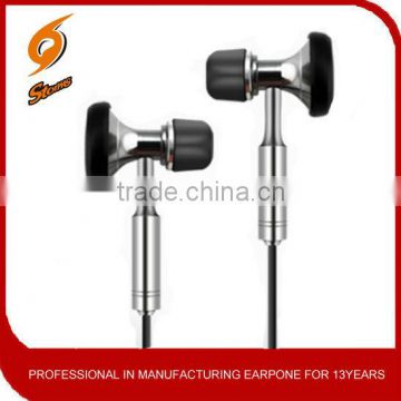 Elegant metallic housing stereo earphone&earbud
