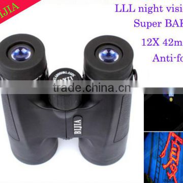 12X 42mm BAk4 waterproof anti-fog binoculars for concert and sport match