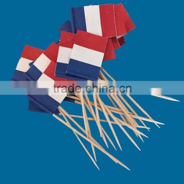 wooden flag toothpicks