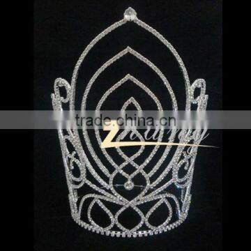 fashion large rhinestone pageant crown