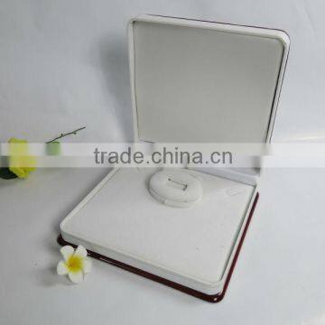 white mini wooden jewelry box with mirror