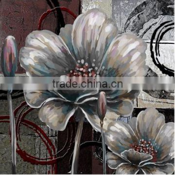charming sea of flowers canvas printing painting for decoration