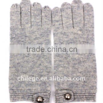 fashion buttoned cashmere knitting gloves mittens