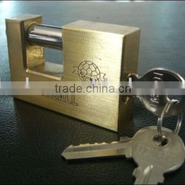rectangle brass padlock