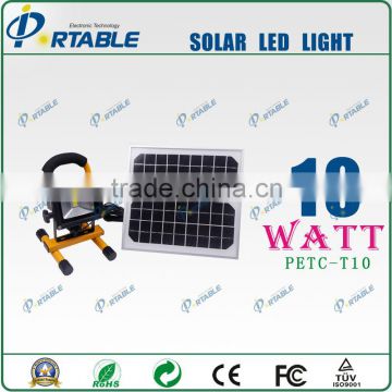 10W LED Lamp + 5w solar monocrystalline silicon panel solar home lighting system