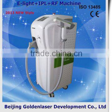 1-50J/cm2 2013 Exporter Beauty Salon Equipment Diode Vertical Laser E-light+IPL+RF Machine 2013 Lazer Hair Removal