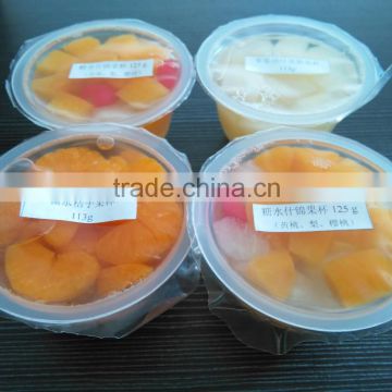 canned fruit cup promotion with high quality