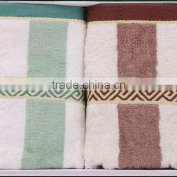 high quality soft Yarn dyed 100%bamboo towel