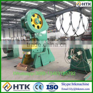 Automatic punching razor barbed wire machine products factory