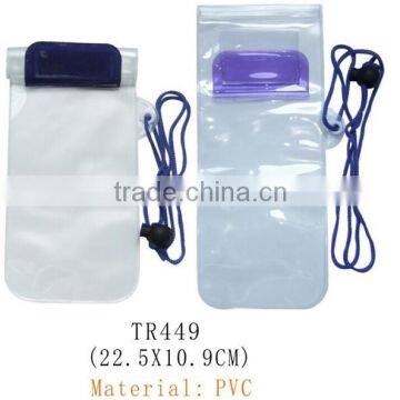 Transparent universal pvc cell phone pouch swimming waterproof mobile phone bag