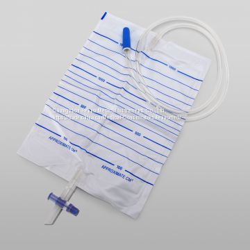2019 CE&ISO approved disposable urine bag with T-cross outlet