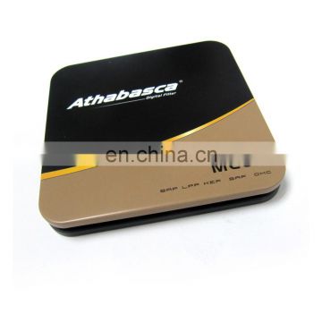 China Single Piece Metal CD Tin Box With PVC Holder , Cool CD Case supplier