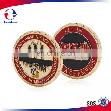 Factory Price Soft Enamel Challenge Coin with Spical edge