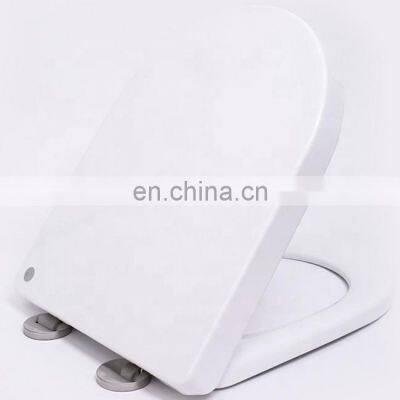 White Plastic Toilet seat with buffer