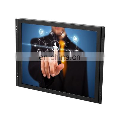 Factory price 15inch Metal Case Monitor Open Frame Capacitive Touch Screen Display with industrial panel