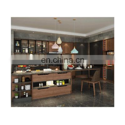 High Quality  Solid Wood Kitchen Cabinets Furniture Modular Kitchen Cabinets Designs