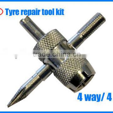 4 Way Tubeless Tyre Valve Repair Tool Set Kit